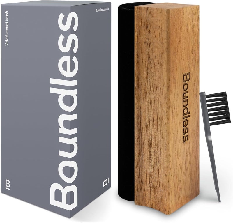 Boundless Audio Record Cleaner Brush - Velvet Vinyl Brush - Record Player Accessories for Vinyl Cleaning - Image 1